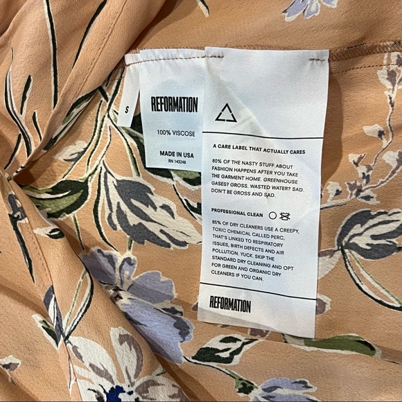 NWT Reformation Royce Wrap Midi Dress - Size Small - Picture 8 of 8